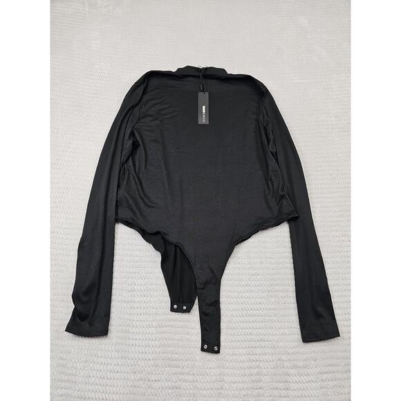 Fashion Nova Bodysuit Womens 3X Ditch Your Bra Mock Neck - Picture 7 of 8